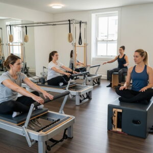 Gruppo di principianti pilates a cinisello balsamo